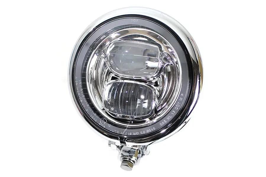 5-3/4 Inch Bates Style Led Headlamp Chrome - V-Twin Mfg. 1