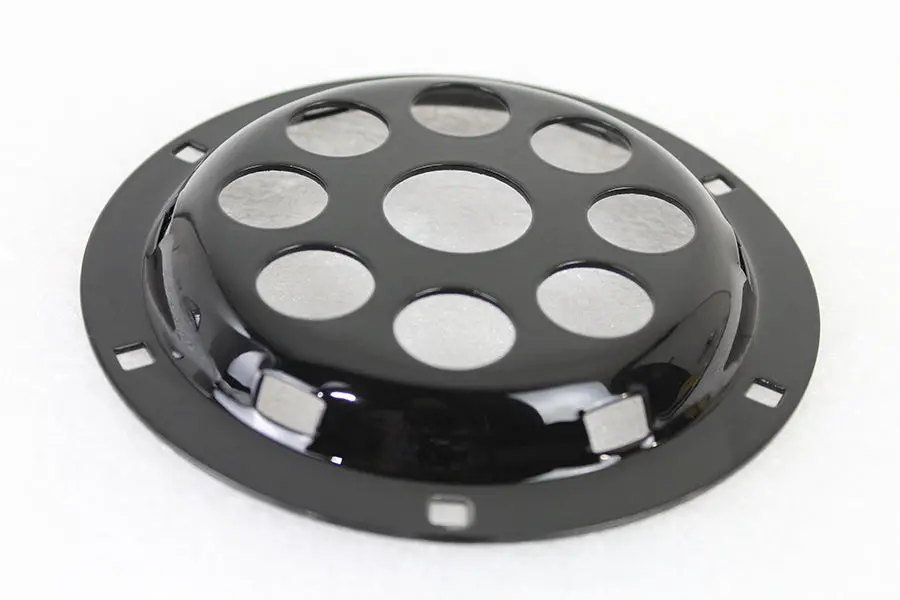 Black 6 Inch Horn Face With Holes - V-Twin Mfg. 1