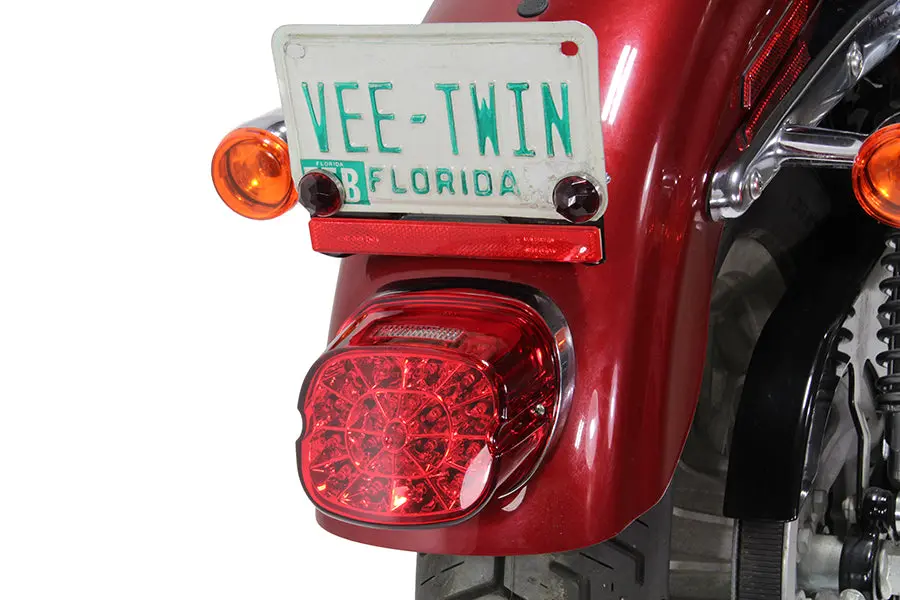 Lay Down Tail Lamp Assembly Red Led - V-Twin Mfg. 1