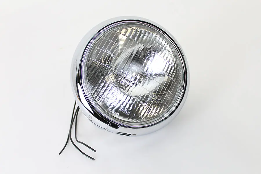7 Inch Round Headlamp 6 Volt - V-Twin Mfg. 1