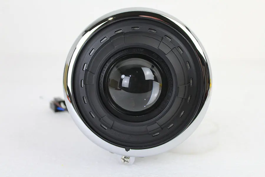 5-1/2 Inch Fish Eye Headlamp Chrome - V-Twin Mfg. 1