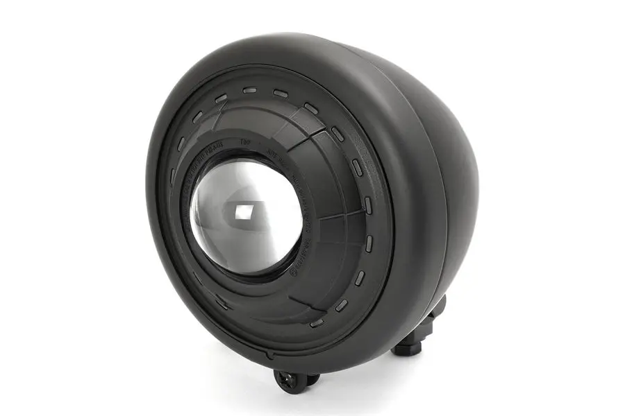 5-1/2 Inch Fish Eye Headlamp Black - V-Twin Mfg. 1