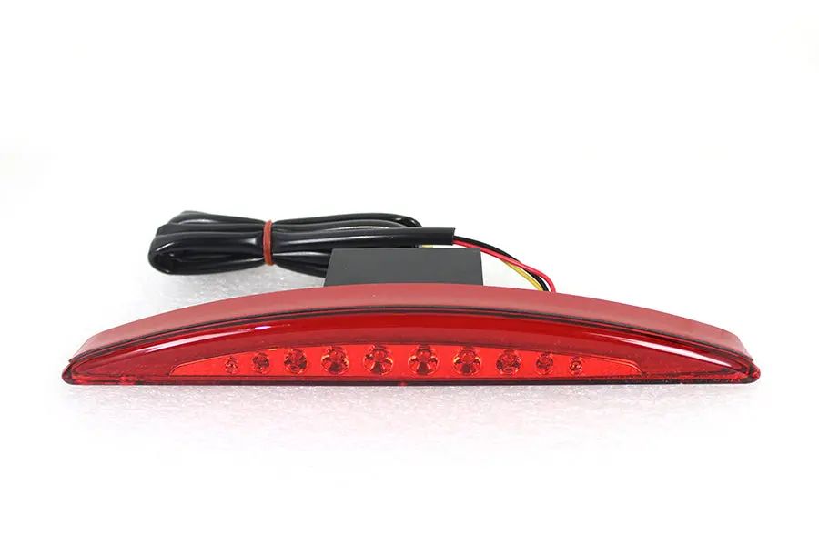 Slice Style Led Fender Mount Tail Lamp With Red Lens - V-Twin Mfg. 1