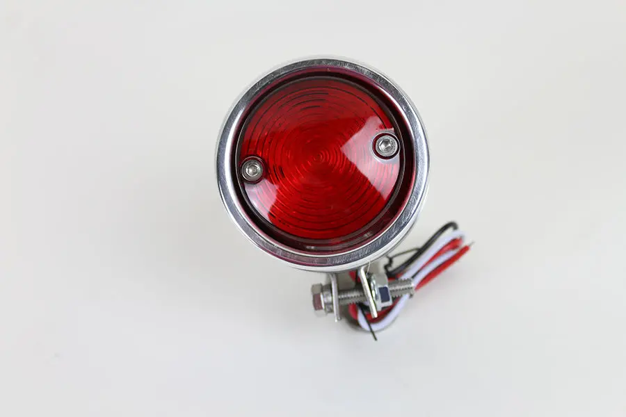 Led Bullet Tail Lamp Assembly Chrome - V-Twin Mfg. 1
