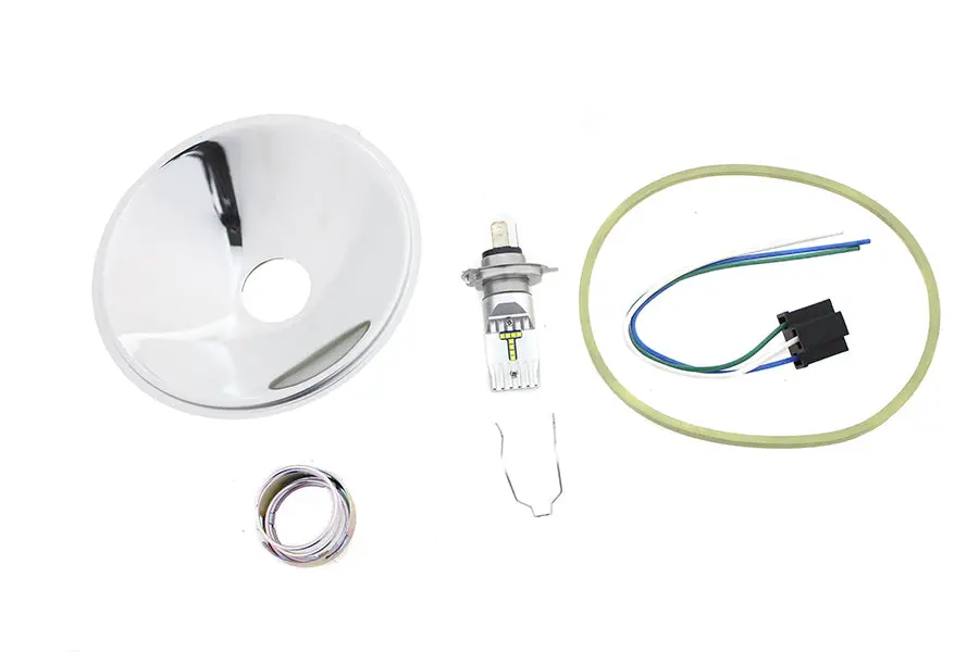Spring Fork Led 6 Volt Headlamp Insert - V-Twin Mfg. 1