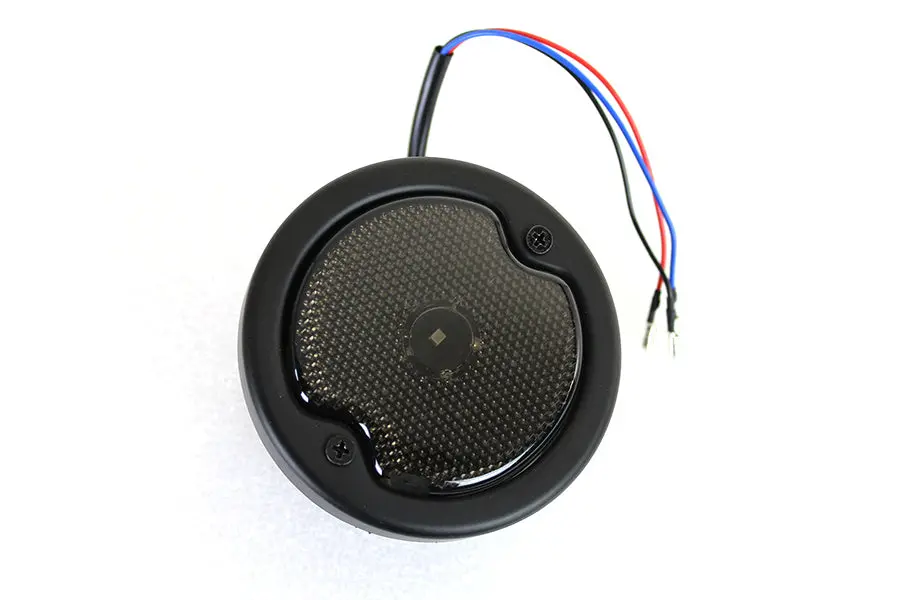 Round Led Tail Lamp Black - V-Twin Mfg. 1