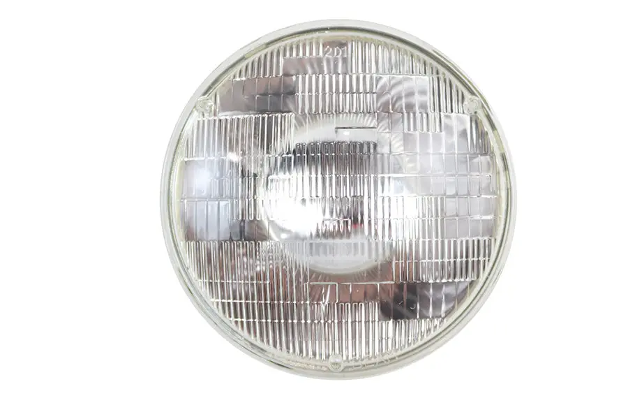 7 Inch 12 Volt Sealed Beam Flute Lens - V-Twin Mfg. 1