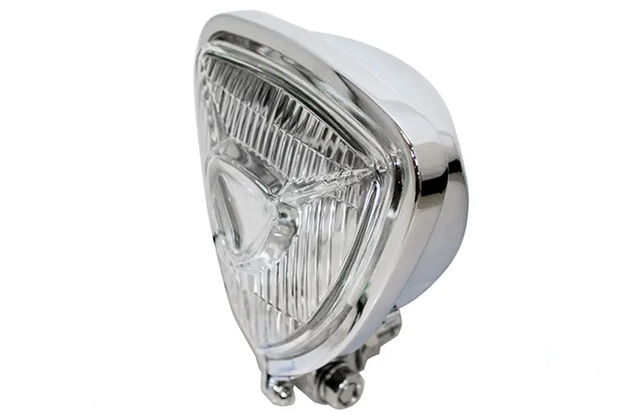 12 Volt Chopper Triangle Spotlamp Chrome - V-Twin Mfg. 1