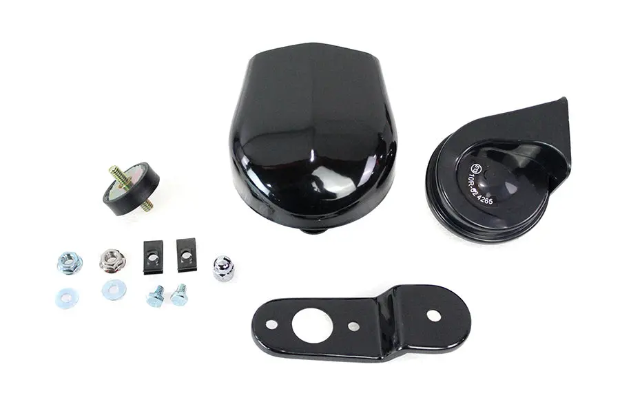 Softail Horn Kit With Black Cover - V-Twin Mfg. 1