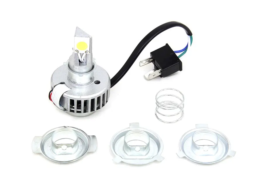 White Led H4 Replacement Bulb Kit - V-Twin Mfg. 1