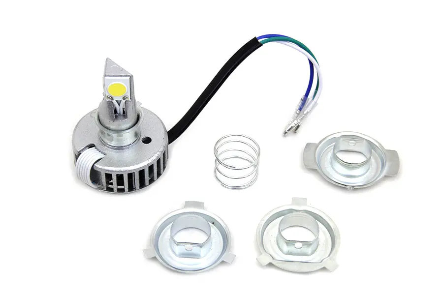 White Led H4 Replacement Bulb Kit - V-Twin Mfg. 1