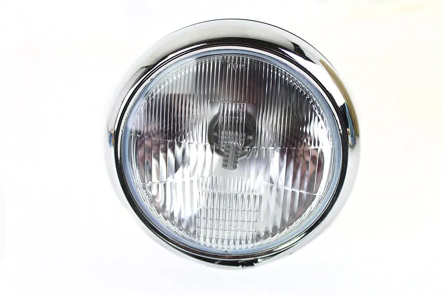7 Inch 6 Volt Led Headlamp Black - V-Twin Mfg. 1