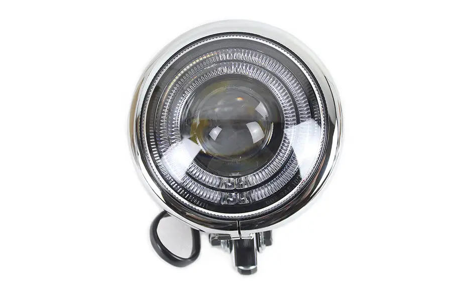 5-3/4 Inch Bates Style Led Headlamp Chrome - V-Twin Mfg. 1