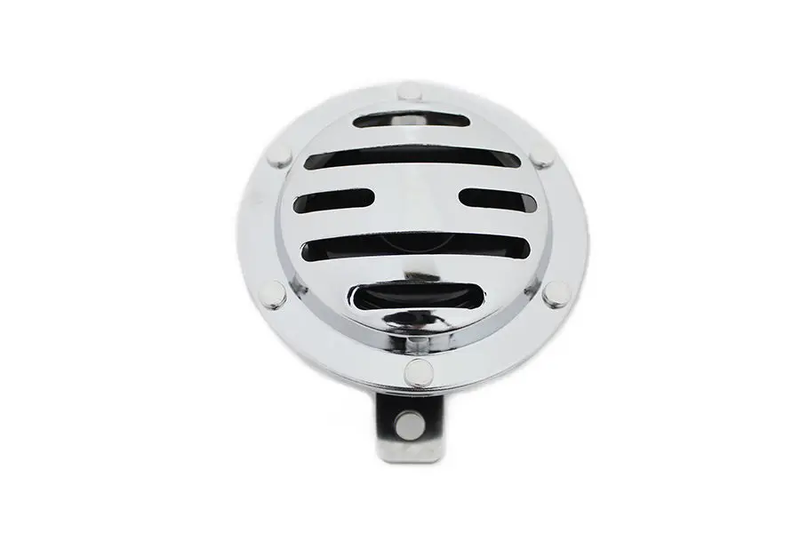 Slotted Style 12 Volt Horn Chrome - V-Twin Mfg. 1