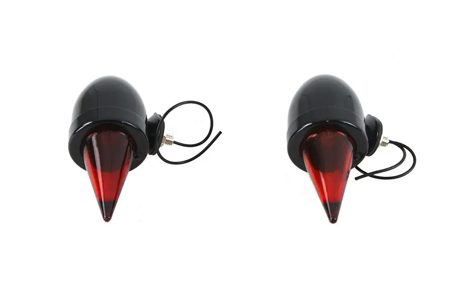 Torpedo Bullet Lamp Set Black - V-Twin Mfg. 1
