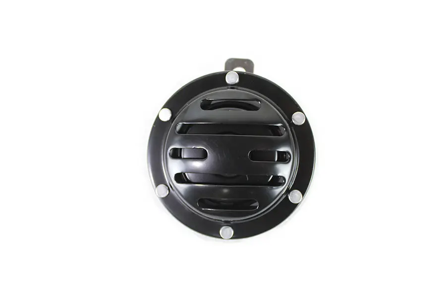 Slotted Style 12 Volt Horn Black - V-Twin Mfg. 1