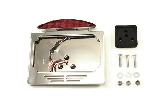 Chrome Billet Fender Mount Led Tail Lamp Slice Type - V-Twin Mfg. 1