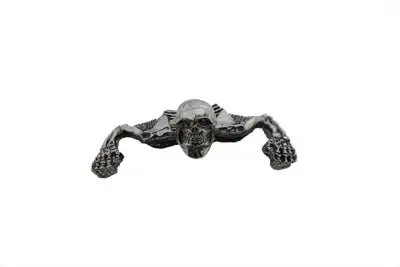 Skull Style Ornament Chrome - V-Twin Mfg. 1