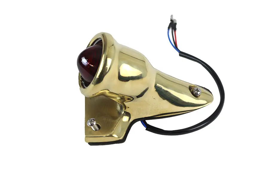 Crocker Style Led Tail Lamp Brass - V-Twin Mfg. 1