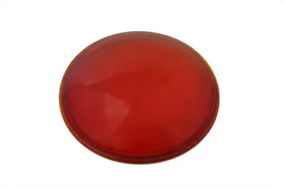 Red Glass Spotlamp Lens - V-Twin Mfg. 1