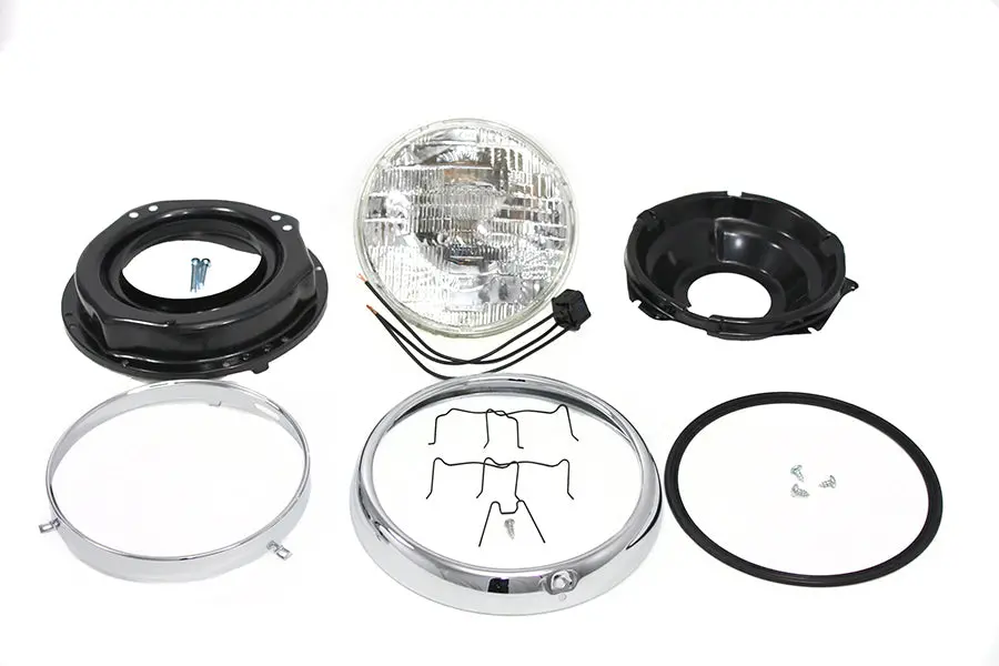 7 Inch Headlamp Assembly Seal Beam - V-Twin Mfg. 1