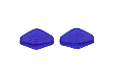 Lens Set Diamond Style Blue Custom Style - V-Twin Mfg. 1
