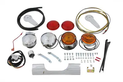 Turn Signal Set With Bracket - V-Twin Mfg. 1