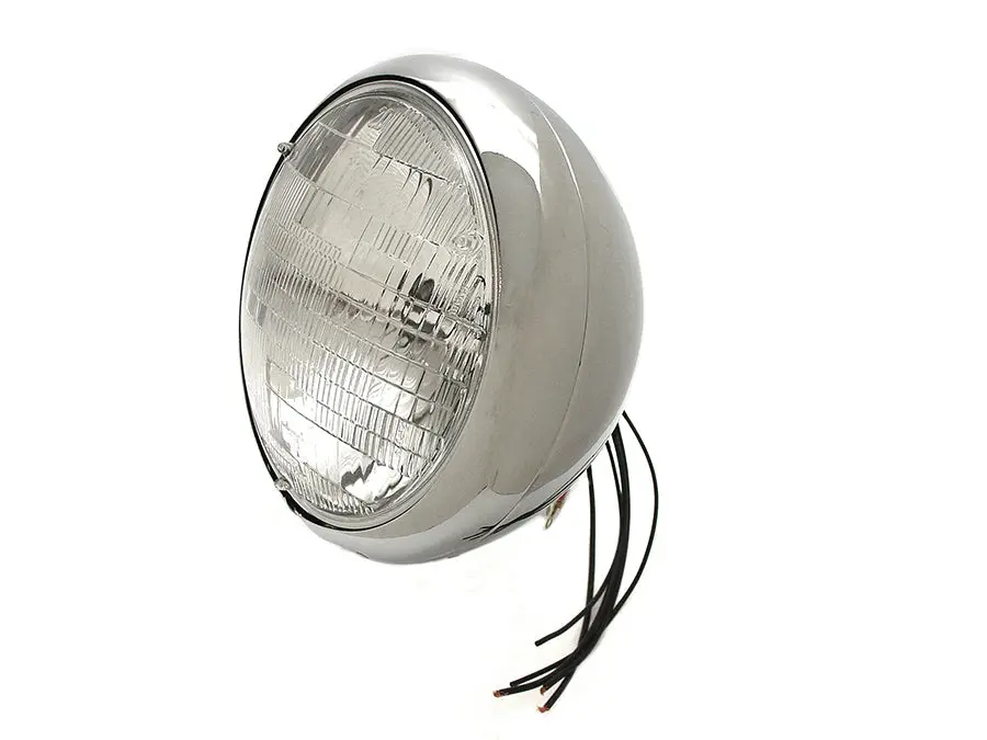Chrome 7 Inch K Headlamp - V-Twin Mfg. 1
