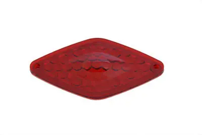 Tail Lamp Lens Only Diamond Style Red - V-Twin Mfg. 1