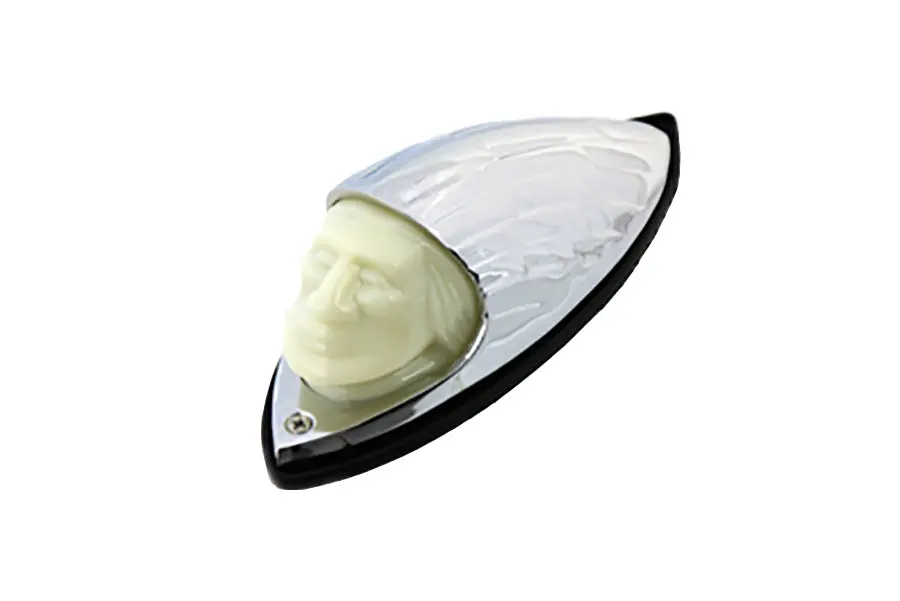 Indian Face Front Fender Lamp - V-Twin Mfg. 1