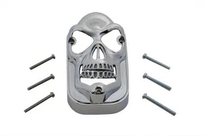 Skull Tail Lamp Cover Without Blue Dot - V-Twin Mfg. 1
