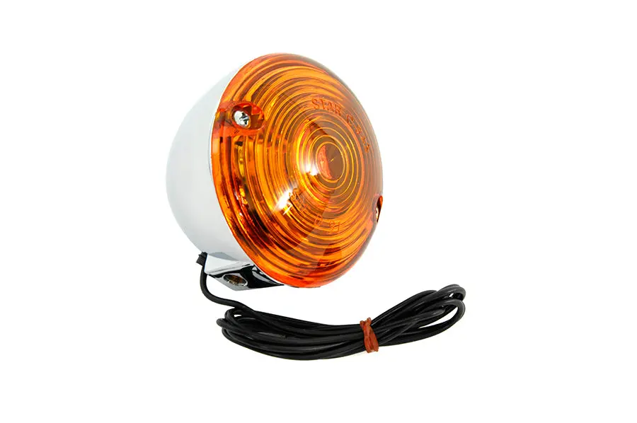 Turn Signal Flat Lens Kit Amber - V-Twin Mfg. 1