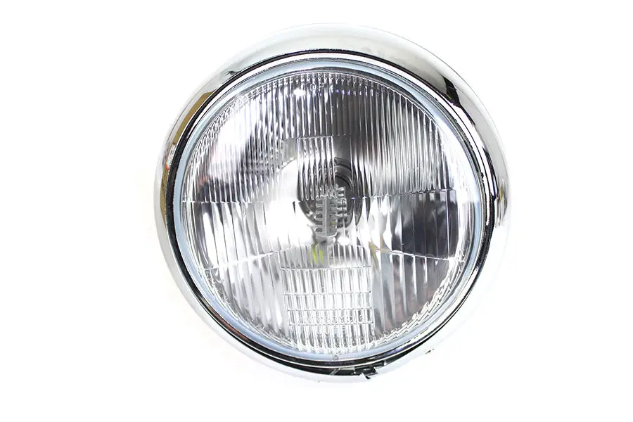 7 Inch 6 Volt Led Glide Headlamp Chrome - V-Twin Mfg. 1