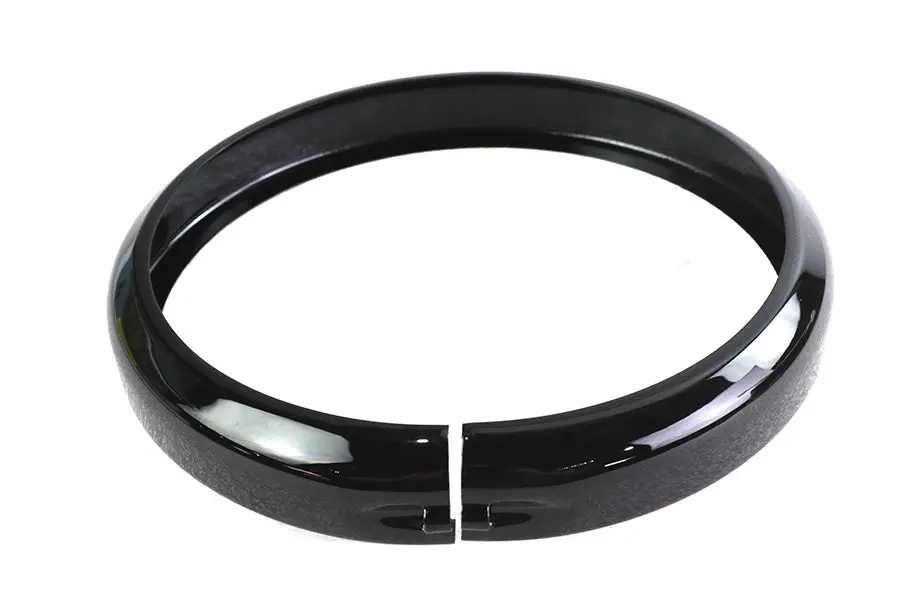 Outer Headlamp Trim Rim Black - V-Twin Mfg. 1