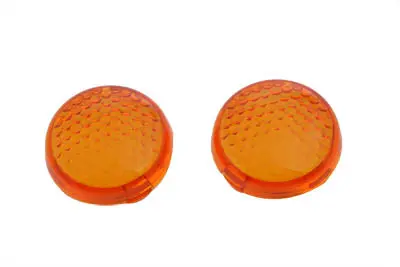 Turn Signal Lens Set Torpedo Style Amber - V-Twin Mfg. 1