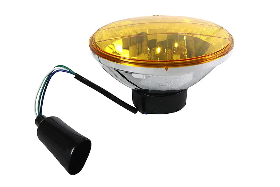 7 Inch Round Headlamp Sealed Beam - V-Twin Mfg. 1