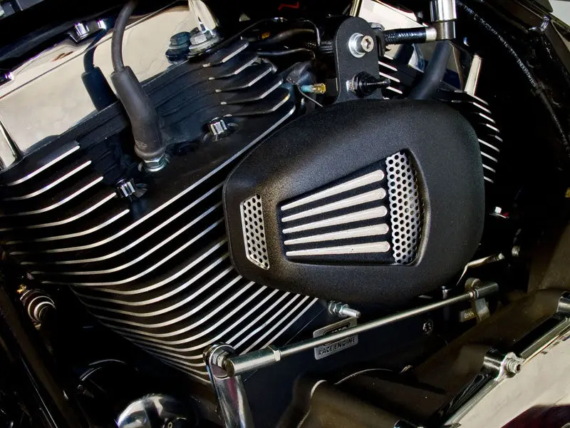 Jims Forceflow Cylinder Head Cooler Kit Black - V-Twin Mfg. 1