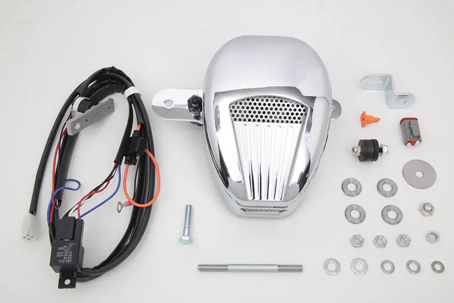 Jims Forceflow Cylinder Head Cooler Kit Chrome - V-Twin Mfg. 1