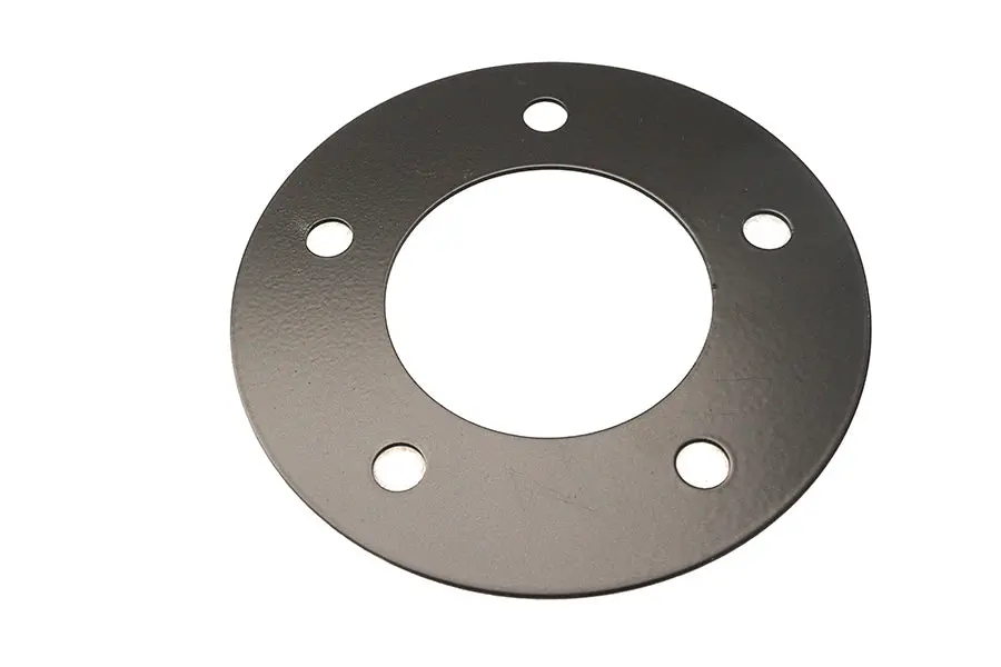 Front Wheel Hub Plate Black - V-Twin Mfg. 1