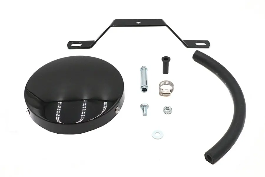 Wyatt Gatling Black Smooth Air Cleaner - V-Twin Mfg. 1