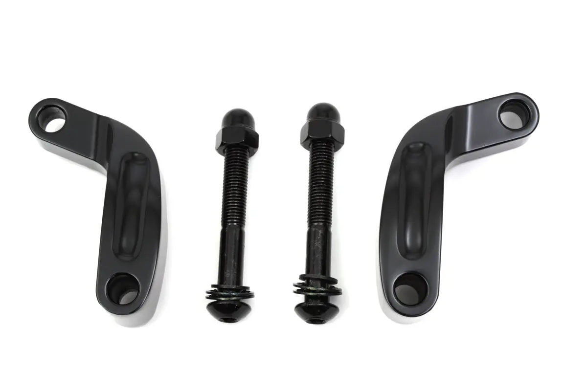 Black Prime Mirror Relocation Kit - V-Twin Mfg. 1