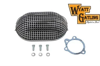 Wyatt Gatling Chrome Turbo Air Cleaner - V-Twin Mfg. 1