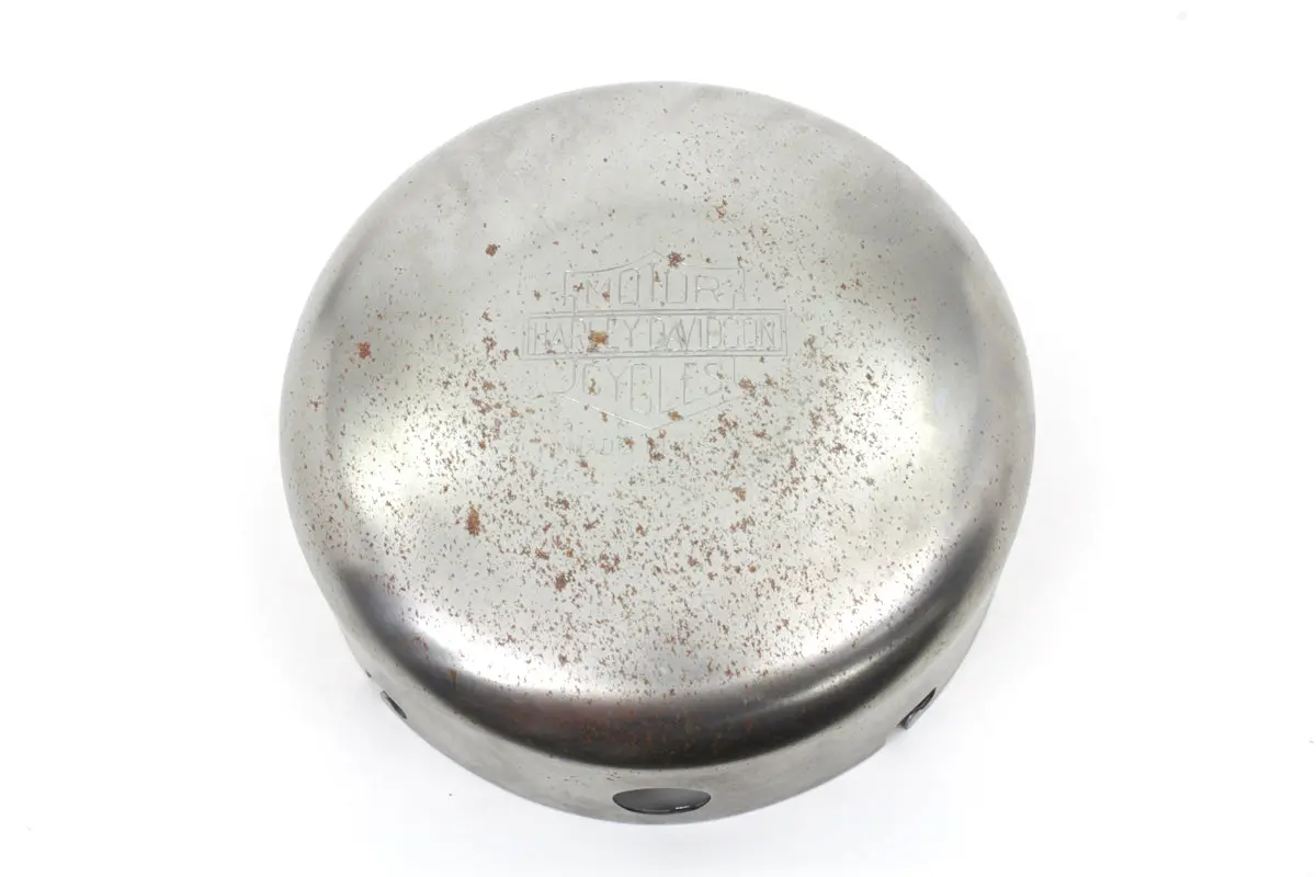 Raw 6 Inch Air Cleaner Cover With Logo - V-Twin Mfg. 1