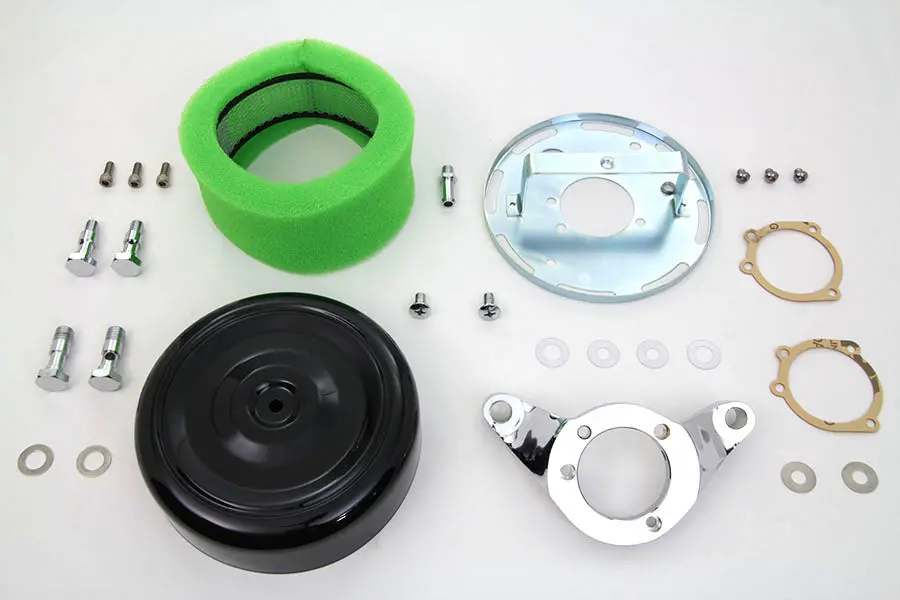 7 Inch Round Air Cleaner Kit - V-Twin Mfg. 1