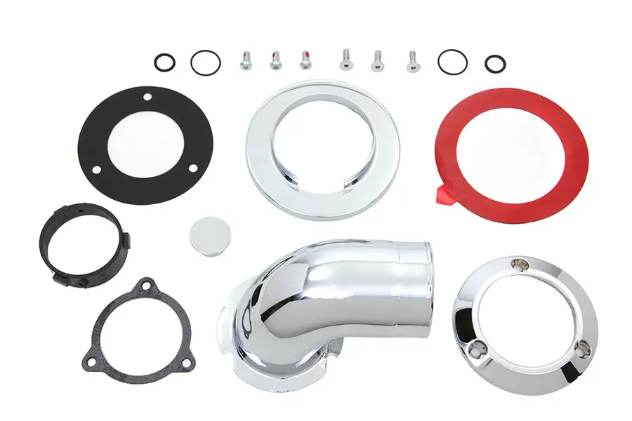 Heavy Breather Air Cleaner Kit Chrome - V-Twin Mfg. 1
