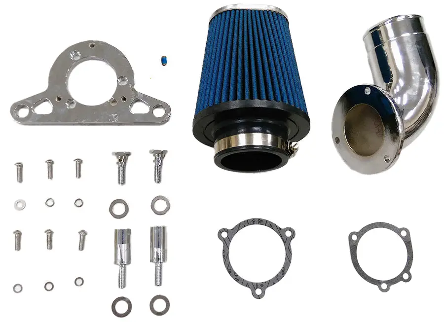 Heavy Breather Performance Air Cleaner Kit Chrome - V-Twin Mfg. 1