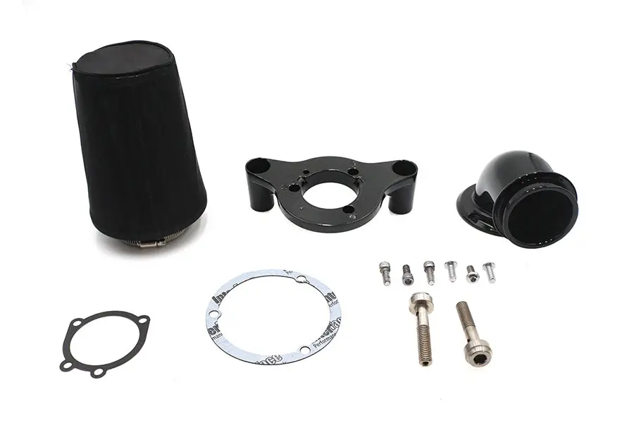 Heavy Breather Performance Air Cleaner Kit Black - V-Twin Mfg. 1