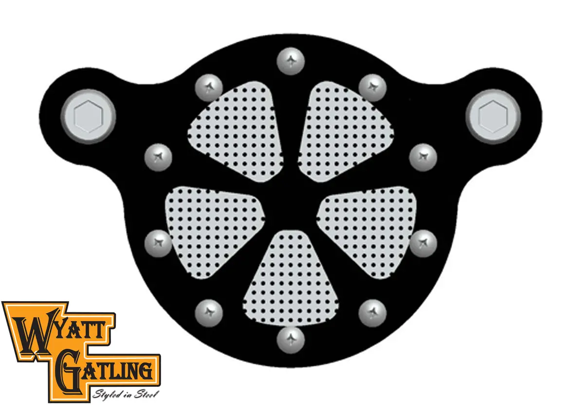 Wyatt Gatling Air Cleaner Kit Black - V-Twin Mfg. 1