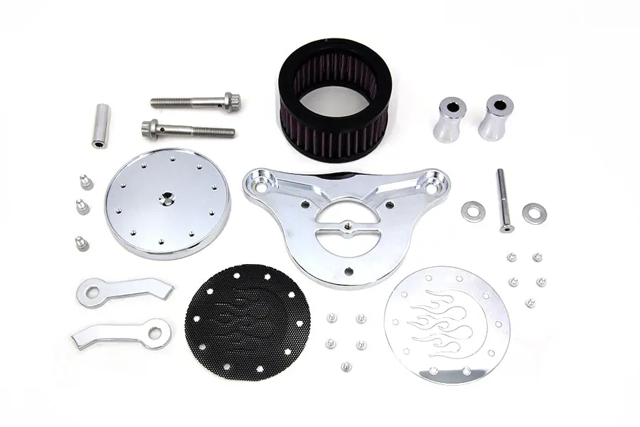 Wyatt Gatling Air Cleaner Kit Chrome - V-Twin Mfg. 1