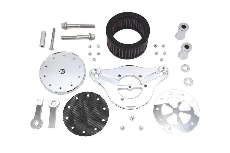 Wyatt Gatling Air Cleaner Kit Chrome - V-Twin Mfg. 1